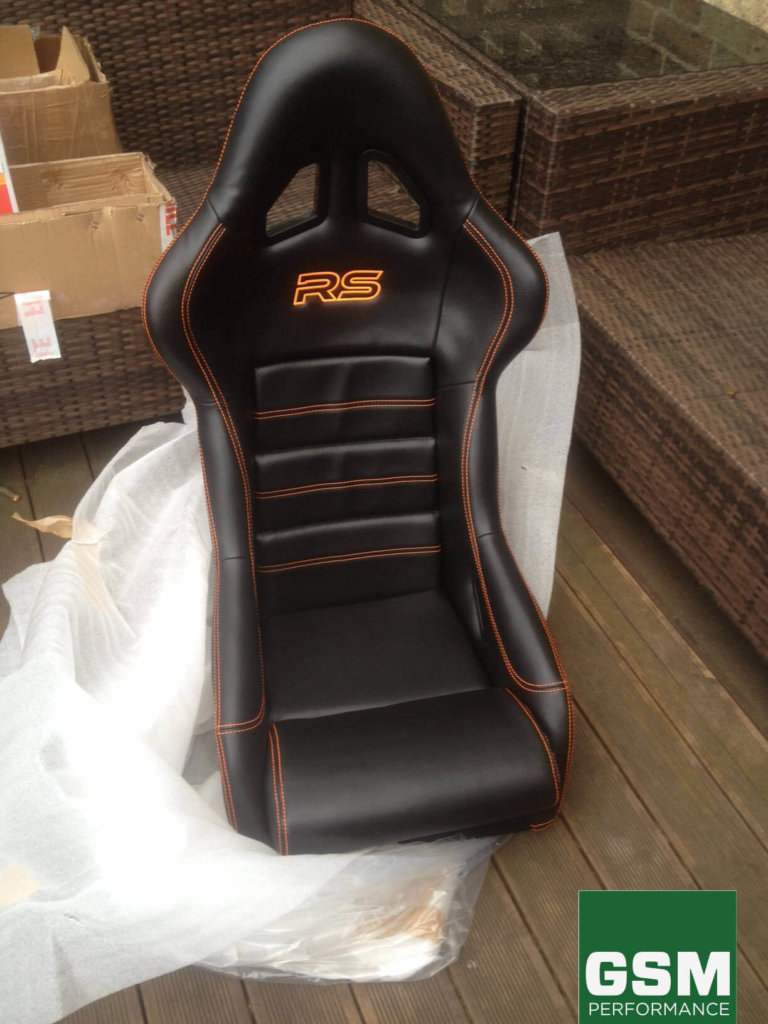 Custom Mirco GT orange bucket seat 1